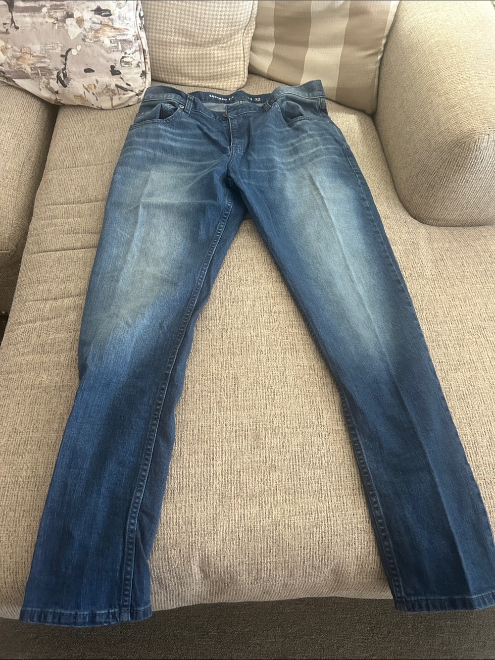 INC International Concepts Blue Men's Slim Straight Jeans